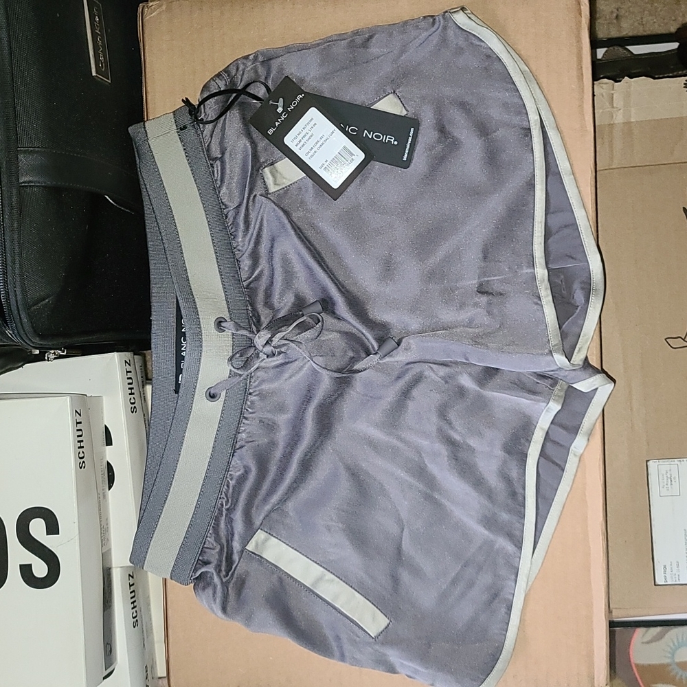 Blanc Noir silk shorts